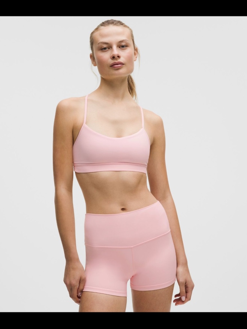 NWT Lululemon Flow Y Nulu Bra in Pink Pearl